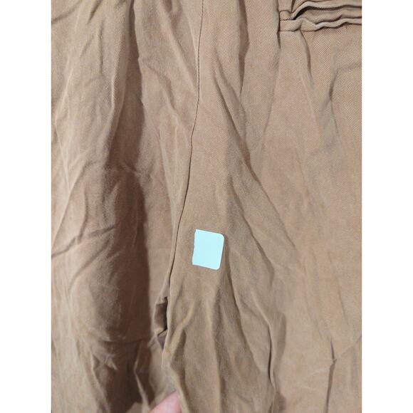 RTR Reformation Sz 6 Brown Mason Pleated Wide Leg High Waist Trouser Pants - Picture 5 of 8